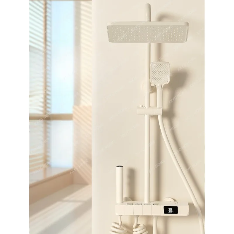 White Shower Set Shower Constant Temperature Bathroom Household Shower Bathing Machine Shower Head Nozzle
White Shower Set Shower Constant Temperature Bathroom Household Shower Bathing Machine Shower Head Nozzle