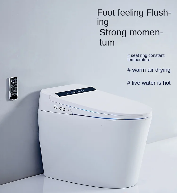 Smart Toilet No Pressure Limit Automatic Flip Household Toilet Constant Temperature Electric Instant Heating
Smart Toilet No Pressure Limit Automatic Flip Household Toilet Constant Temperature Electric Instant Heating