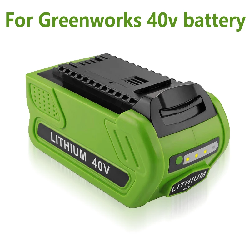 NEW Replacement 40V 18000mAh 6Ah Lithium-Ion Battery 29472 for GreenWorks 40Volt G-MAX 29252 20202 22262 27062 21242 Power Tools
NEW Replacement 40V 18000mAh 6Ah Lithium-Ion Battery 29472 for GreenWorks 40Volt G-MAX 29252 20202 22262 27062 21242 Power Tools