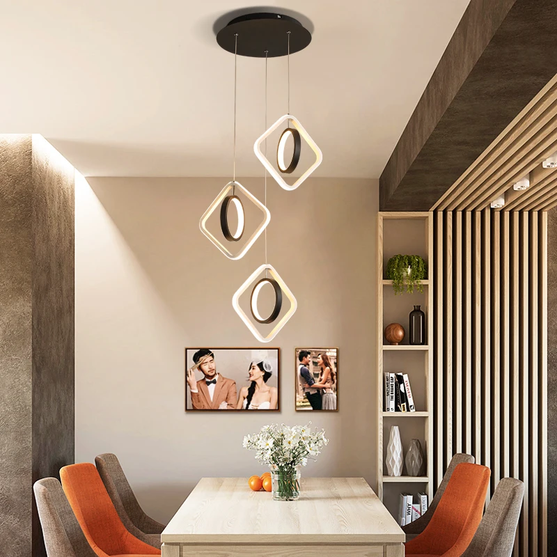 Modern LED Pendant Lights Ceiling Living Room Dining Kitchen Black White Hanging Chandelier Bedroom Loft Indoor Lighting Lamps
Modern LED Pendant Lights Ceiling Living Room Dining Kitchen Black White Hanging Chandelier Bedroom Loft Indoor Lighting Lamps