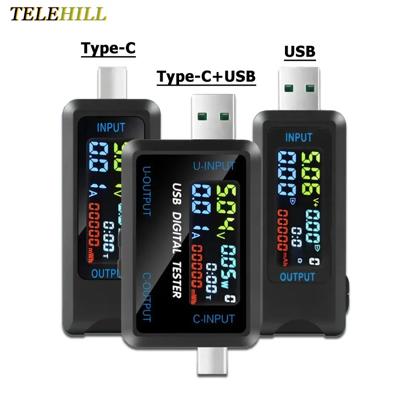 Многофункциональный цифровой тестер с разъемом Type-C/USB, цифровой вольтметр постоянного тока, амперметр, измеритель напряжения и тока, индикатор заряда внешнего аккумулятора
Многофункциональный цифровой тестер с разъемом Type-C/USB, цифровой вольтметр постоянного тока, амперметр, измеритель напряжения и тока, индикатор заряда внешнего аккумулятора