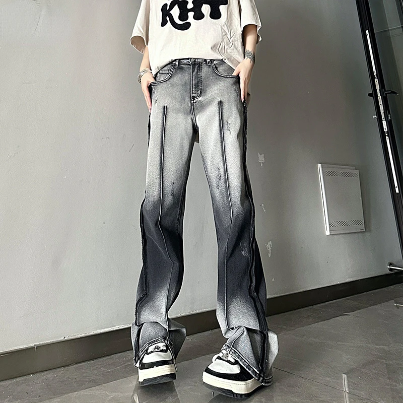 American Style Street Denim Straight Pants Women's Personality Gradient Casual Slim Jeans Vintage Streetwear Hip Hop Trousers
American Style Street Denim Straight Pants Women's Personality Gradient Casual Slim Jeans Vintage Streetwear Hip Hop Trousers