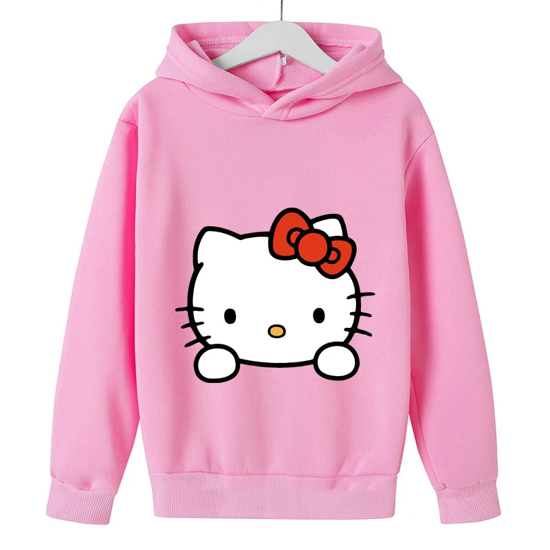 Hello Kitty Anime printing Hoodie Children Clothing Boys Girls Tops Toddler 3-12 Year Sweatshirr Spring leisure Katie Cat Coat
Hello Kitty Anime printing Hoodie Children Clothing Boys Girls Tops Toddler 3-12 Year Sweatshirr Spring leisure Katie Cat Coat