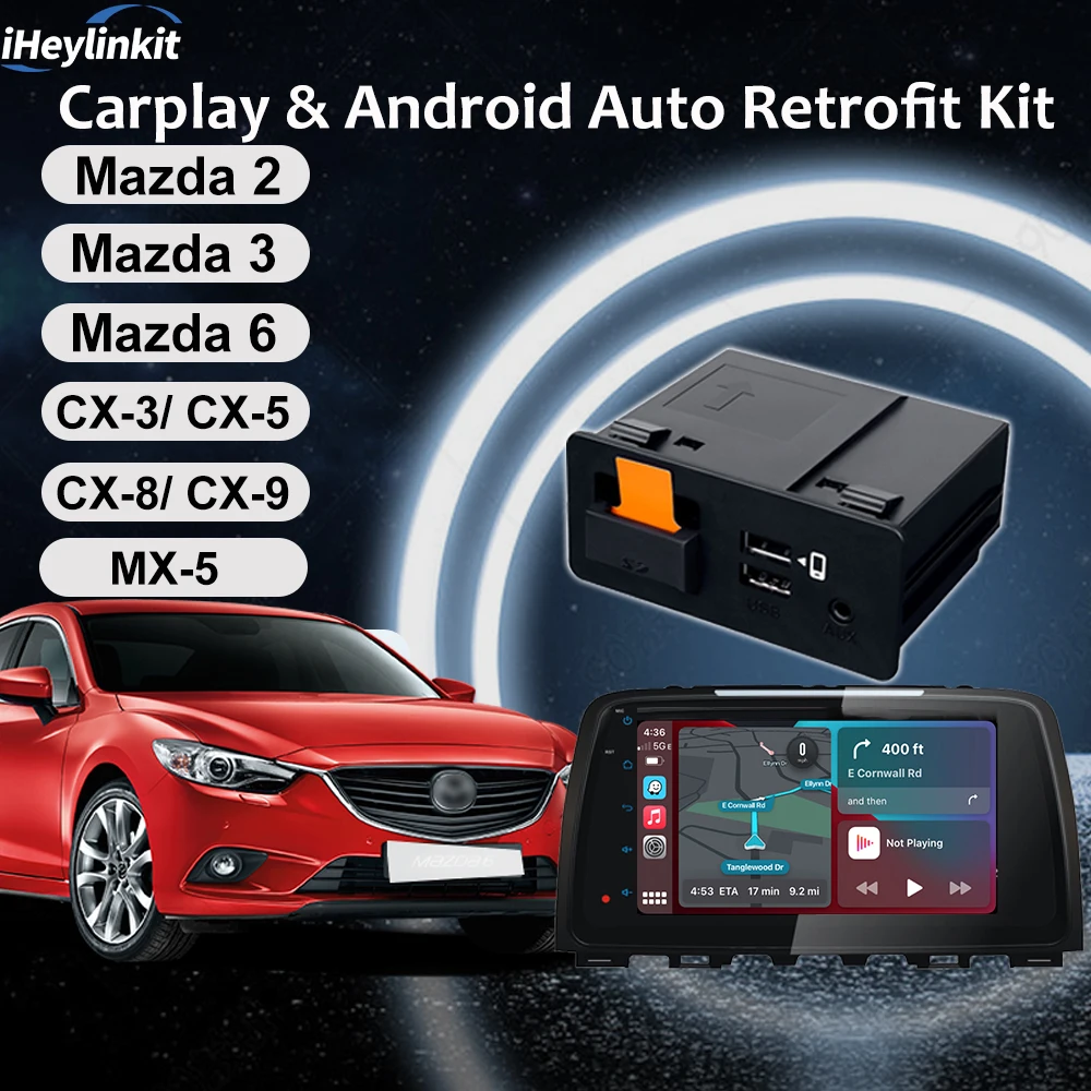 Apple CarPlay Android Auto USB Retrofit Kit for MAZDA CX3 CX5 CX8 CX9 MX5 MAZDA 3 MAZDA 6 CX-3 CX-5 CX-9 MX-5
Apple CarPlay Android Auto USB Retrofit Kit for MAZDA CX3 CX5 CX8 CX9 MX5 MAZDA 3 MAZDA 6 CX-3 CX-5 CX-9 MX-5