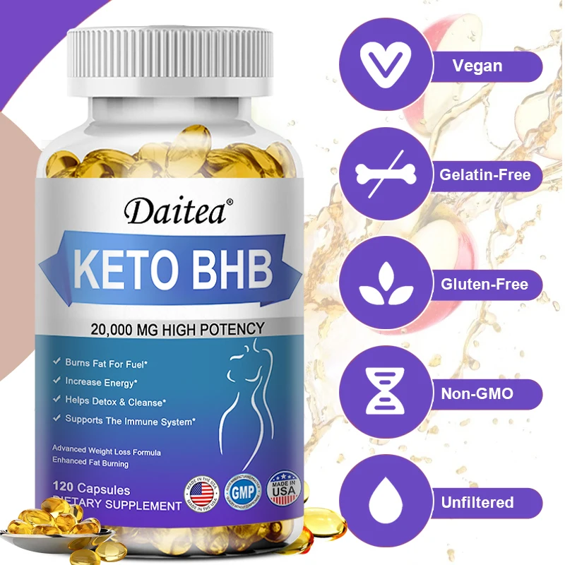 Daitea ΚΕΤΟ ΒHВ Fat Burner - Boosts metabolism, replenishes energy, detoxifies, immune system support, natural weight loss
Daitea ΚΕΤΟ ΒHВ Fat Burner - Boosts metabolism, replenishes energy, detoxifies, immune system support, natural weight loss
