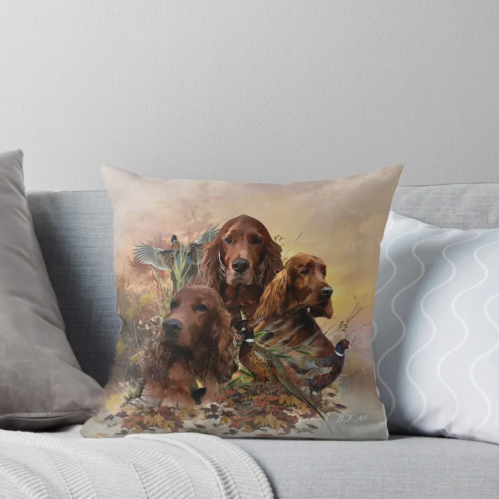 Irish Setters with Pheasants - Passion Hunt Throw Pillow Anime Pillowcases Bed Cushions luxury sofa pillows
Irish Setters with Pheasants - Passion Hunt Throw Pillow Anime Pillowcases Bed Cushions luxury sofa pillows