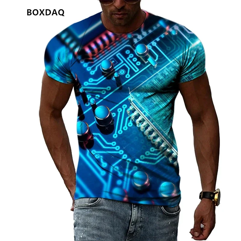 3D Print Electronic Chip Men's T-Shirt New Summer Short Sleeve Fitness Street Hip Hop Male Tee 6XL Plus Size O-Neck Casual Tops
3D Print Electronic Chip Men's T-Shirt New Summer Short Sleeve Fitness Street Hip Hop Male Tee 6XL Plus Size O-Neck Casual Tops