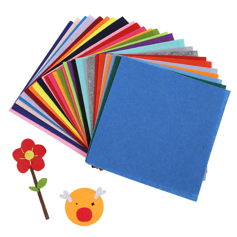 Fenrry 20Pcs 15x15cm Felt Fabric Sheet Colorful Fabric Cloth 1mm for Home Sewing Wedding Decoration DIY Sewing Crafts Material
Fenrry 20Pcs 15x15cm Felt Fabric Sheet Colorful Fabric Cloth 1mm for Home Sewing Wedding Decoration DIY Sewing Crafts Material