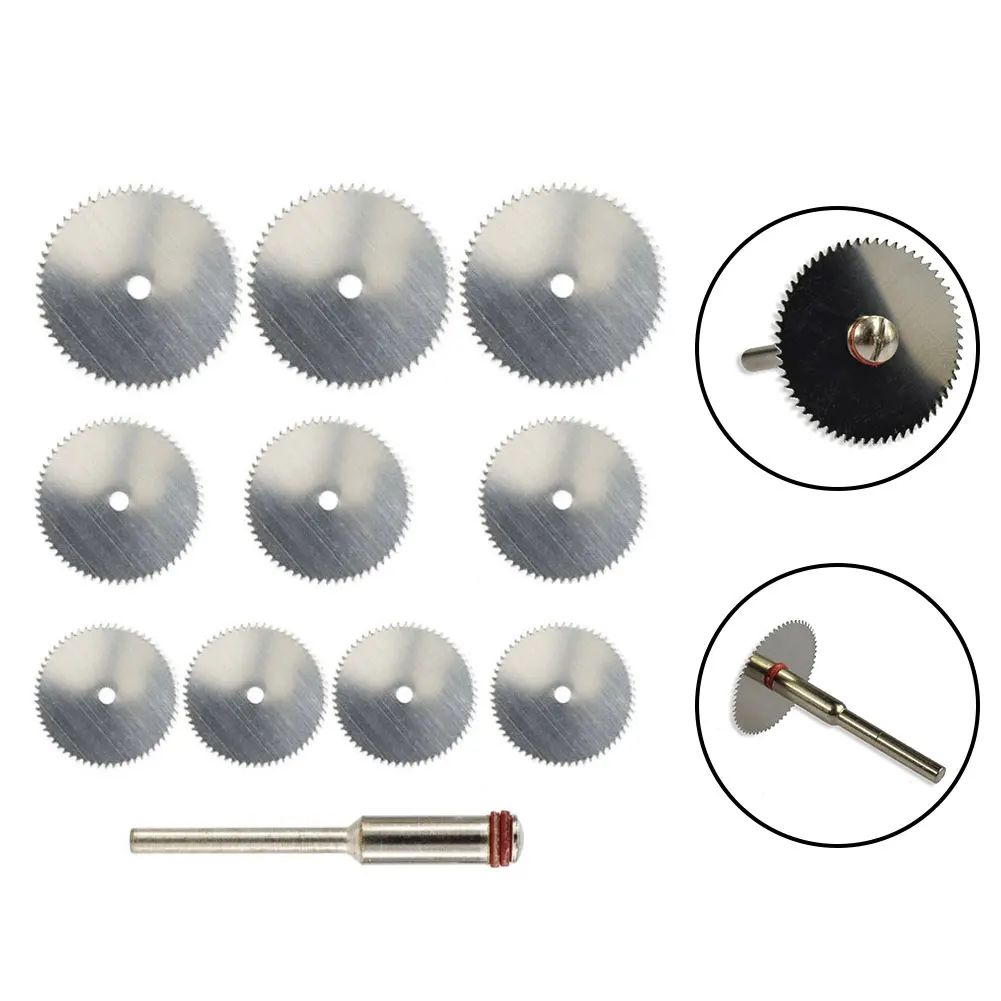 10PCS HSS Circular Saw Blade With Shaft Rotary Tool Circular Cutting Disc Grinding Wheel For Metal Cutter Wood Cutting Disc
10PCS HSS Circular Saw Blade With Shaft Rotary Tool Circular Cutting Disc Grinding Wheel For Metal Cutter Wood Cutting Disc