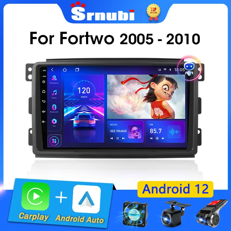 Srnubi Android 12 Carplay Auto Car Radio for Smart Fortwo 451 2005 - 2010 Multimedia Player 2 Din Navigation GPS Stereo IPS Dvd
Srnubi Android 12 Carplay Auto Car Radio for Smart Fortwo 451 2005 - 2010 Multimedia Player 2 Din Navigation GPS Stereo IPS Dvd