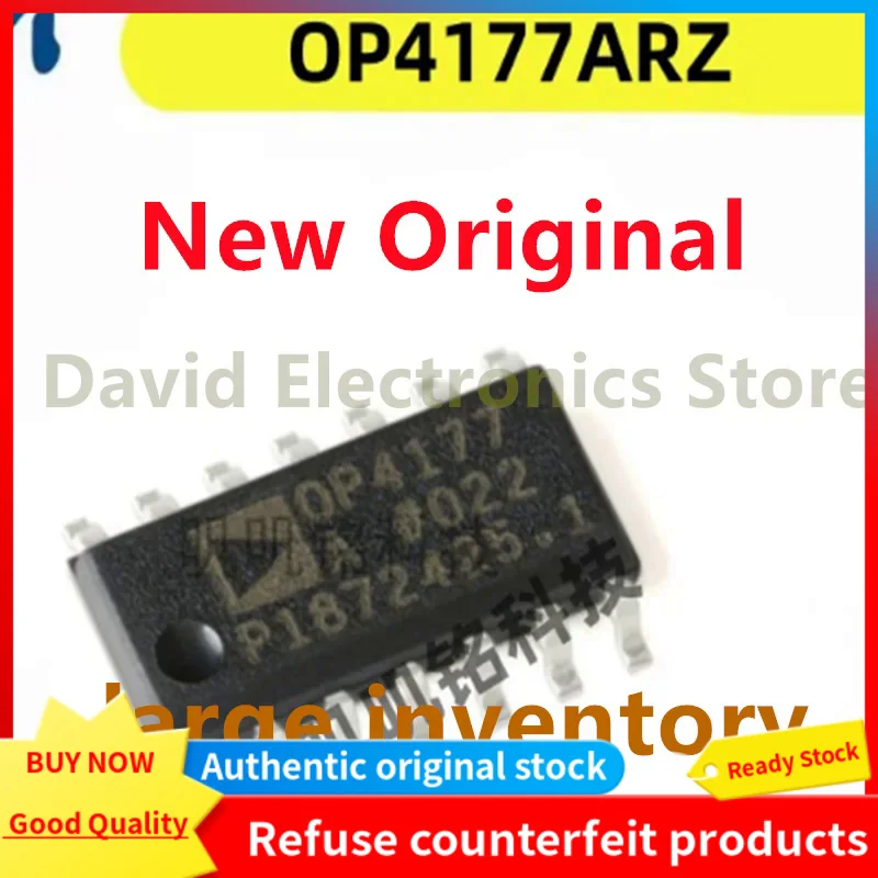 10PCS/lot New original OP4177ARZ OP4177 packaged SOIC-14 low input bias current operational amplifier chip
10PCS/lot New original OP4177ARZ OP4177 packaged SOIC-14 low input bias current operational amplifier chip