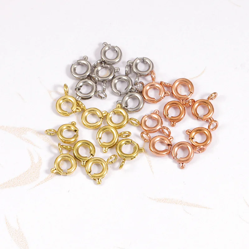 10pcs Stainless Steel Spring Clasps For Necklace Bracelet Gold/Silver Color Metal Sailor Clasp Connector Accessories Wholesale
10pcs Stainless Steel Spring Clasps For Necklace Bracelet Gold/Silver Color Metal Sailor Clasp Connector Accessories Wholesale