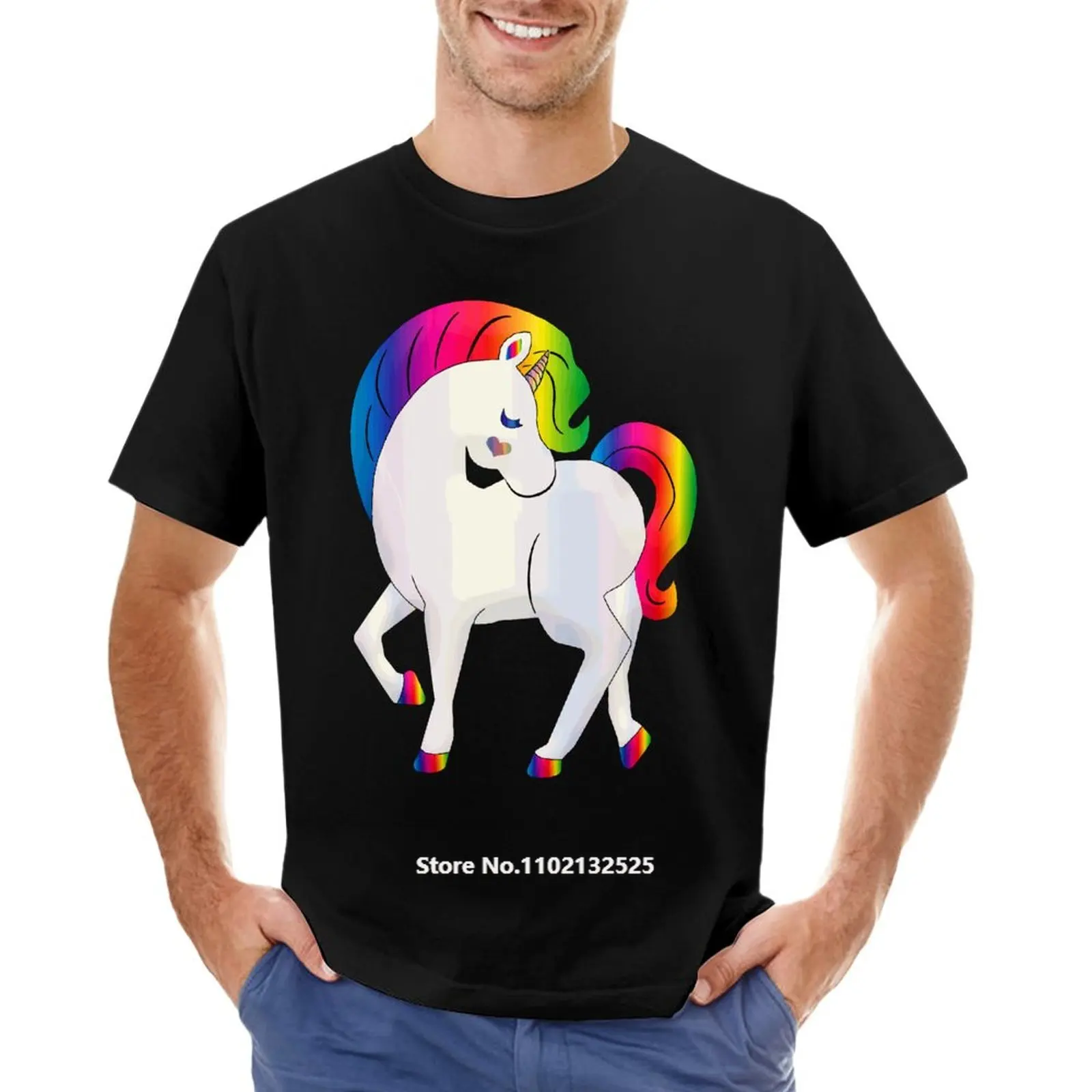 Rainbow Cartoon Horse Pattern Men T Shirt O Neck Hip Hop Streetwear Tops Cotton Short Sleeve TShirts
Rainbow Cartoon Horse Pattern Men T Shirt O Neck Hip Hop Streetwear Tops Cotton Short Sleeve TShirts