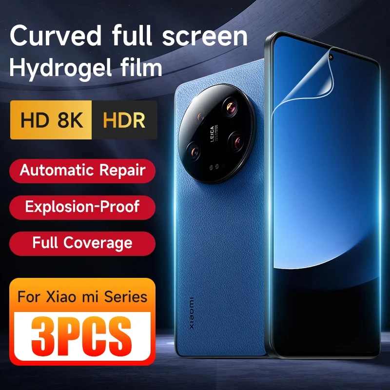 3 Pcs HD Hydrogel Tpu Phone Protective Film For Xiaomi 13 12 11 10 Screen Protector
3 Pcs HD Hydrogel Tpu Phone Protective Film For Xiaomi 13 12 11 10 Screen Protector