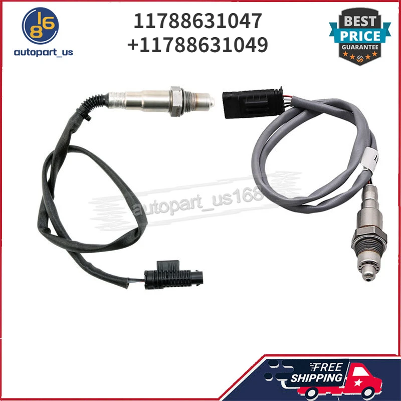 

2Pcs Upstream & Downstream Oxygen Sensor Lambda Sensor O2 Sensor 11788631047 11788631049 For BMW F20 F22 F30 F31 G30 G31 G11 G01