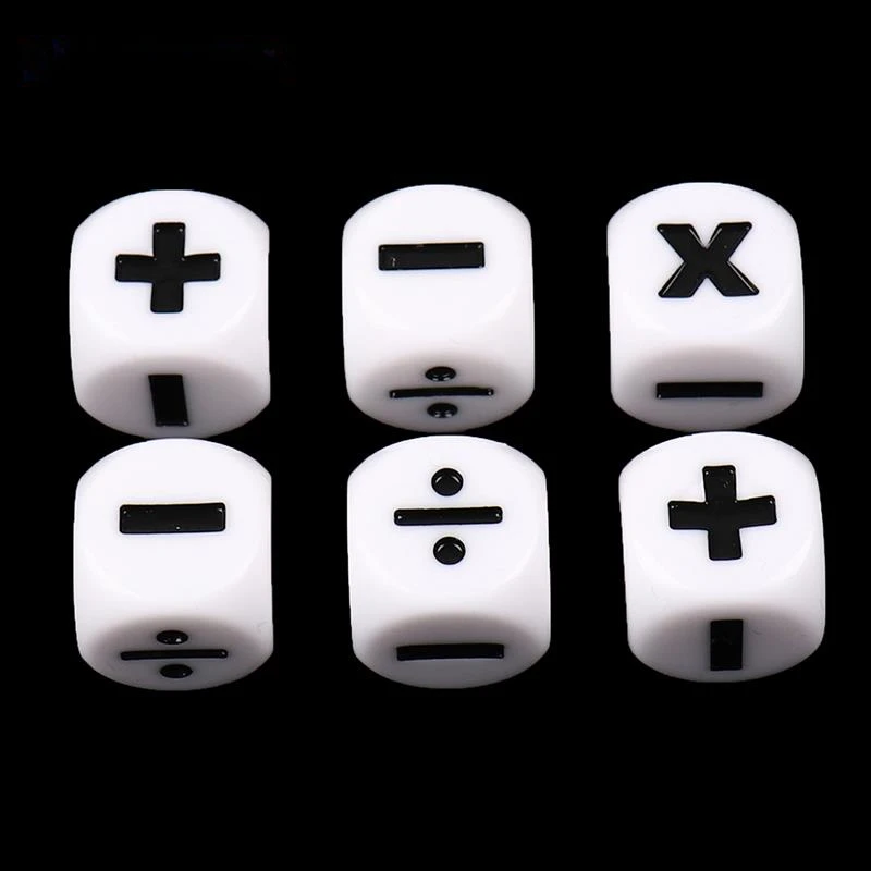 6Pcs Resin Addition Subtraction Multiplication Division Symbol Dice Operation Props Kids Educational Assist Accessories 16mm New
6Pcs Resin Addition Subtraction Multiplication Division Symbol Dice Operation Props Kids Educational Assist Accessories 16mm New