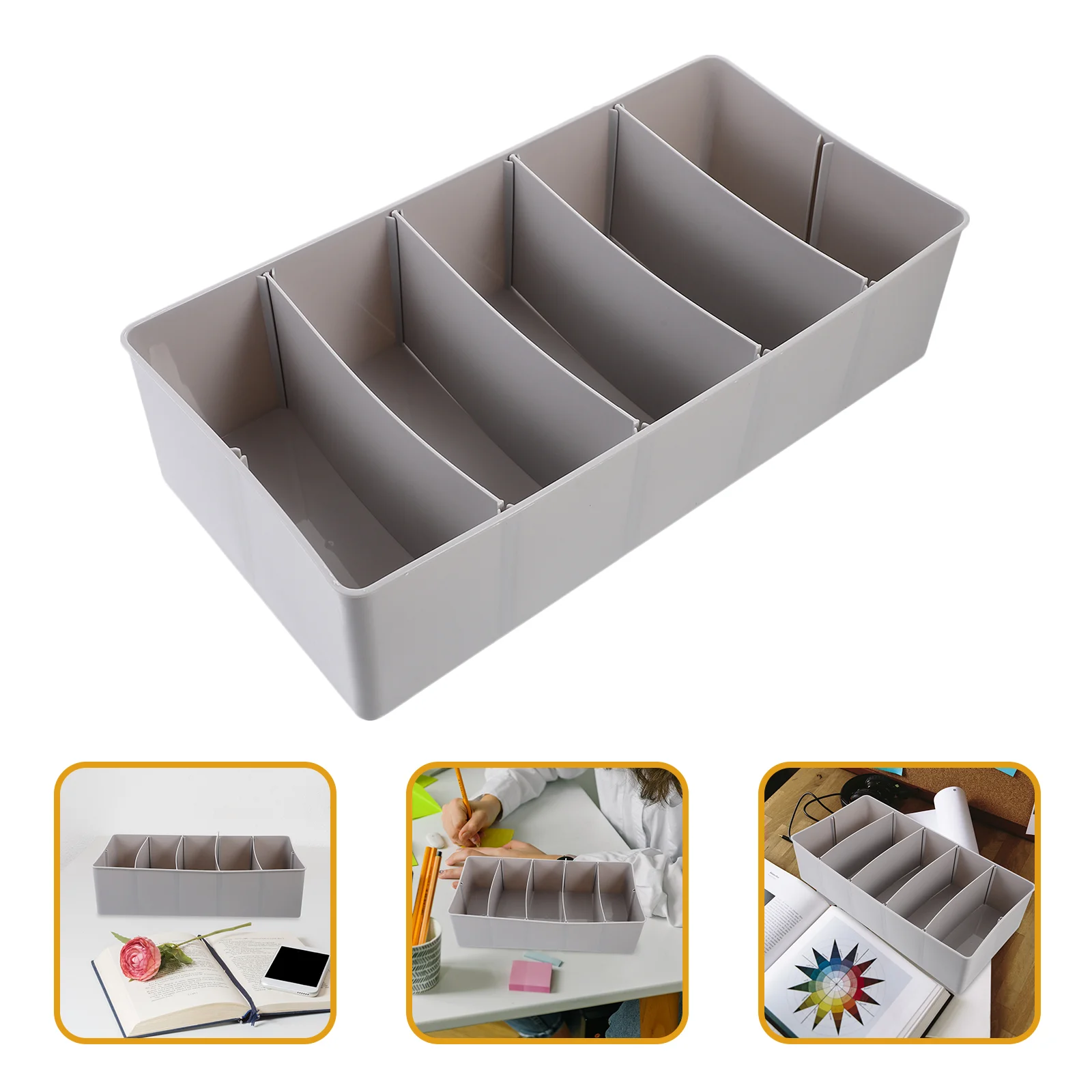 

Money Drawer Tray Register Case Cash Compartment Box Insert Tray Dividers Bill Ticket Organizers Home Office Bank Market Money