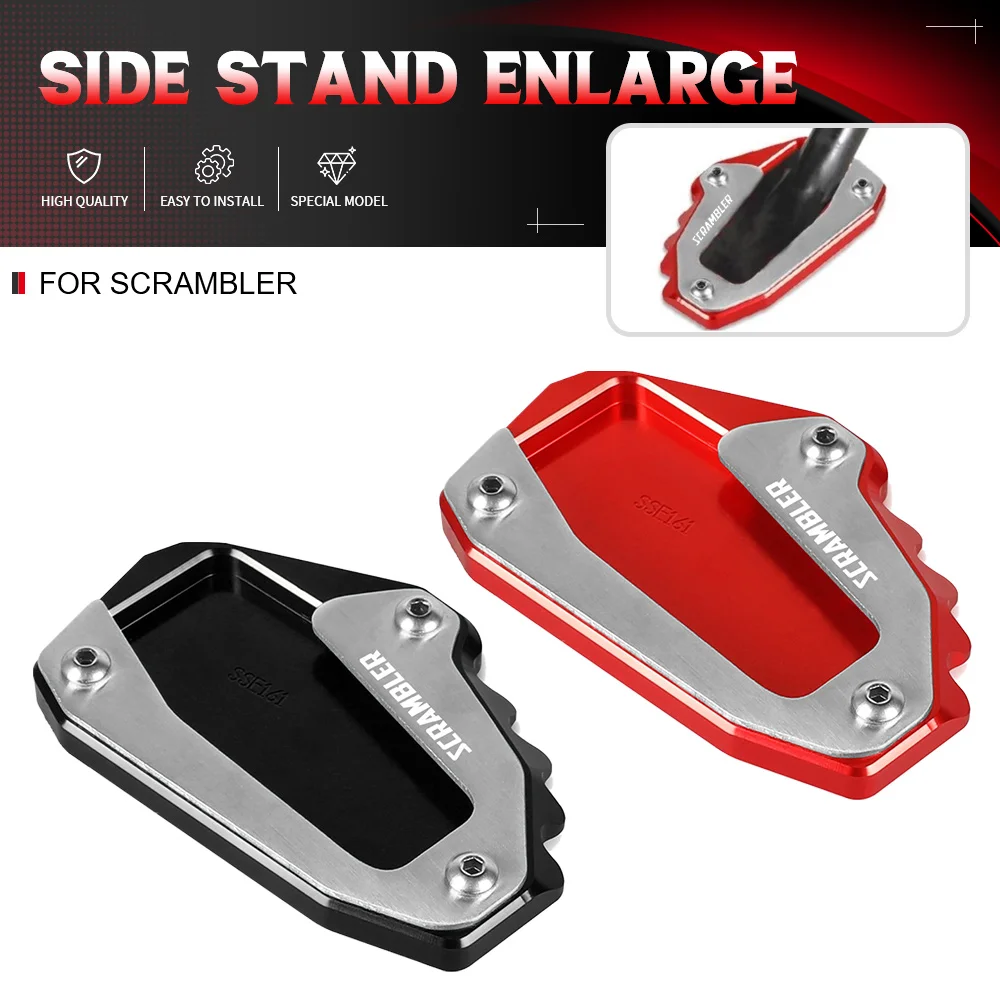 

Side Stand Pad Plate Kickstand Support Extension FOR Ducati Scrambler Desert Sled Icon Full Throttle Icon Dark Cafe Racer