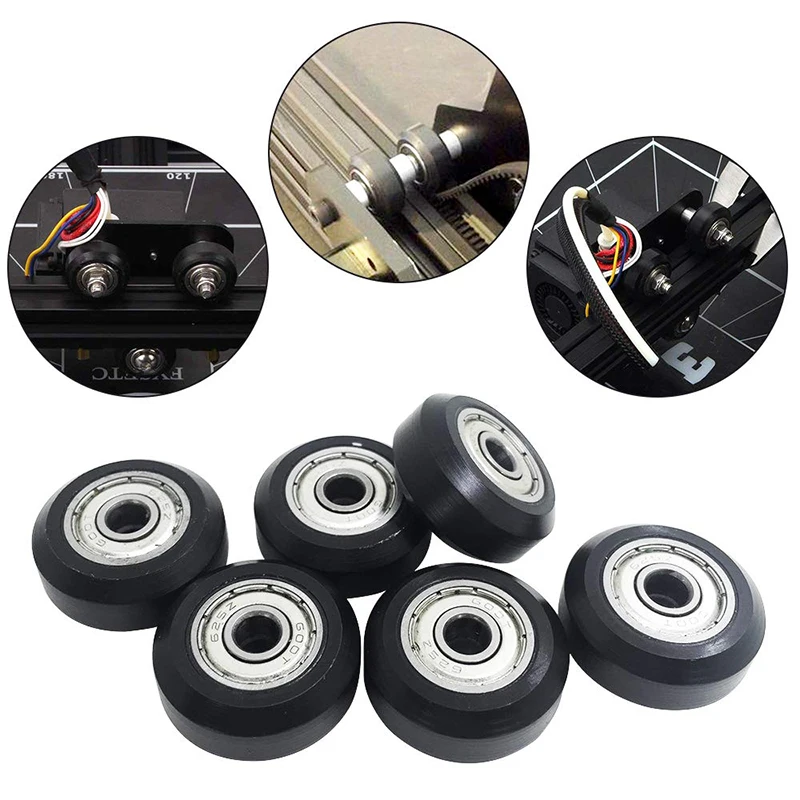 12 Pcs 625Zz Plastic Pulley Wheels With Bearings Gear For 3D Printer Compatible With CR-10 / CR-10S / CNC Router Hybrid Promotio
12 Pcs 625Zz Plastic Pulley Wheels With Bearings Gear For 3D Printer Compatible With CR-10 / CR-10S / CNC Router Hybrid Promotio
