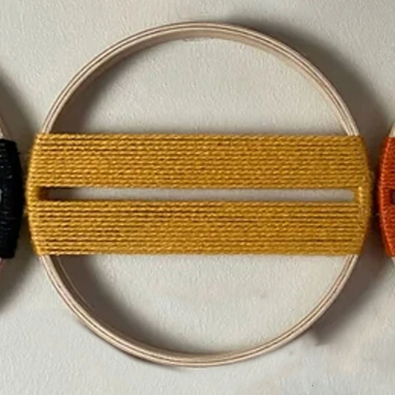 Bamboo Circle Macrame Tapestry - Boho Round Wall Art 4 Sf30d8dc40d2448dfab854260e49da520k