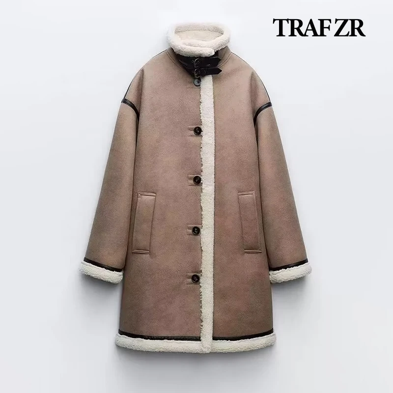 TRAF ZR Winter Jackets for Women 2023 2024 High Street Women's Coat Wool & Blends Coats New in Winter Outerwear Y2k Long Parkas
TRAF ZR Winter Jackets for Women 2023 2024 High Street Women's Coat Wool & Blends Coats New in Winter Outerwear Y2k Long Parkas