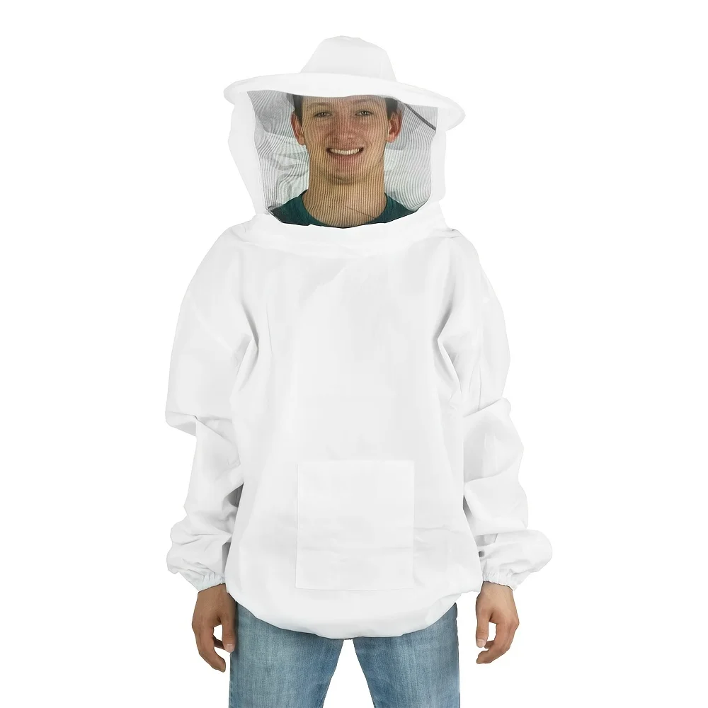 1pc Professional Beekeeping Suit, Breathable Half-body Bee-proof Suit Smock With Veil, Bee Outfit For Backyard And Bee Keeper, W
1pc Professional Beekeeping Suit, Breathable Half-body Bee-proof Suit Smock With Veil, Bee Outfit For Backyard And Bee Keeper, W