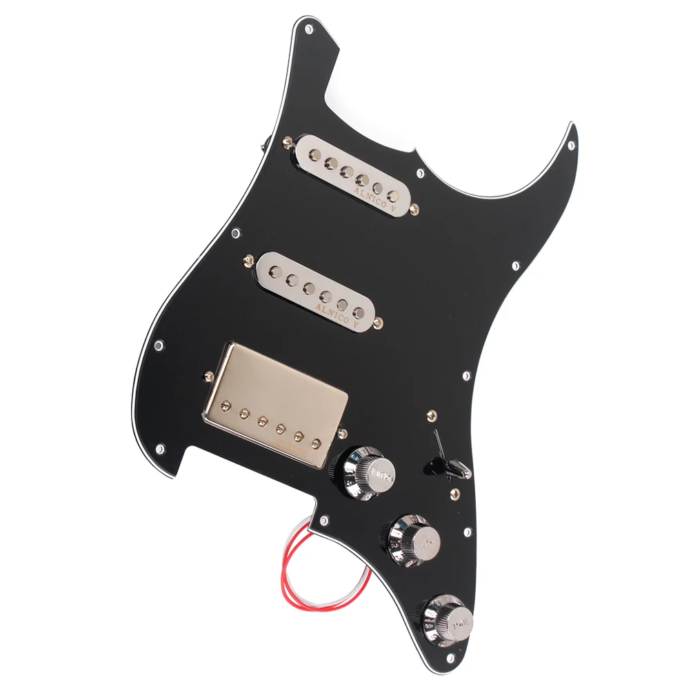3-ply Prewired Pickguard Guard Plate with Pickup Guitar Protector Board Pickup Humbuckers for Electric Guitar (Black) 
3-ply Prewired Pickguard Guard Plate with Pickup Guitar Protector Board Pickup Humbuckers for Electric Guitar (Black)