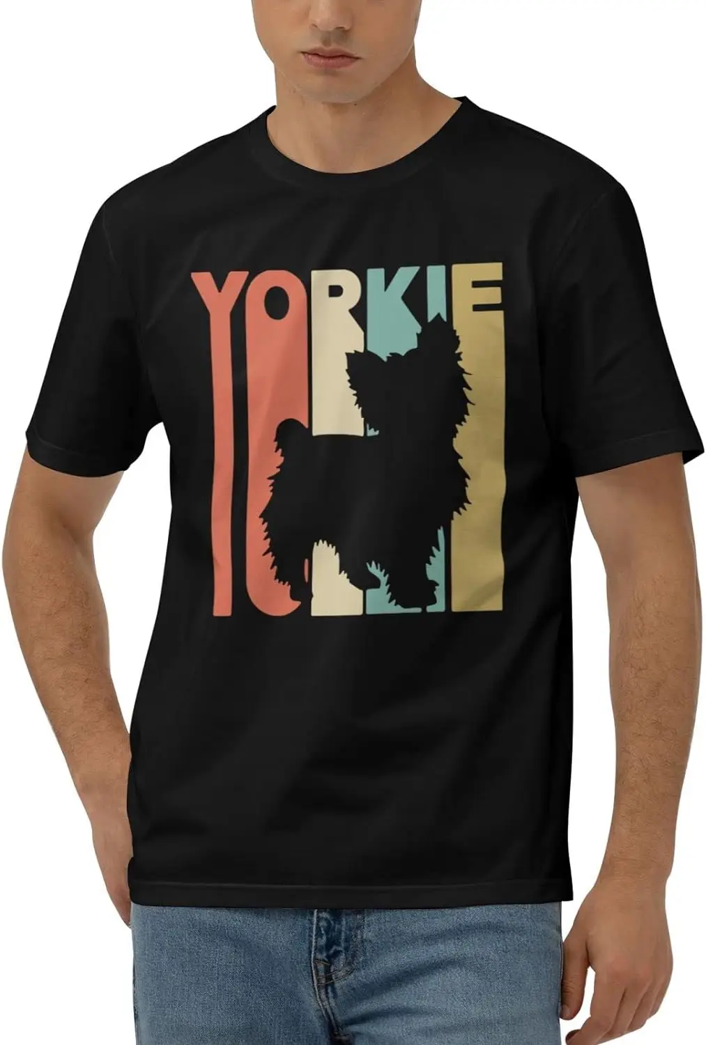 Yorkies Silhouetted Men's Short Sleeve T-Shirt Cotton Athletic Workout Casual Shirts Quick-Drying Tees Black
Yorkies Silhouetted Men's Short Sleeve T-Shirt Cotton Athletic Workout Casual Shirts Quick-Drying Tees Black
