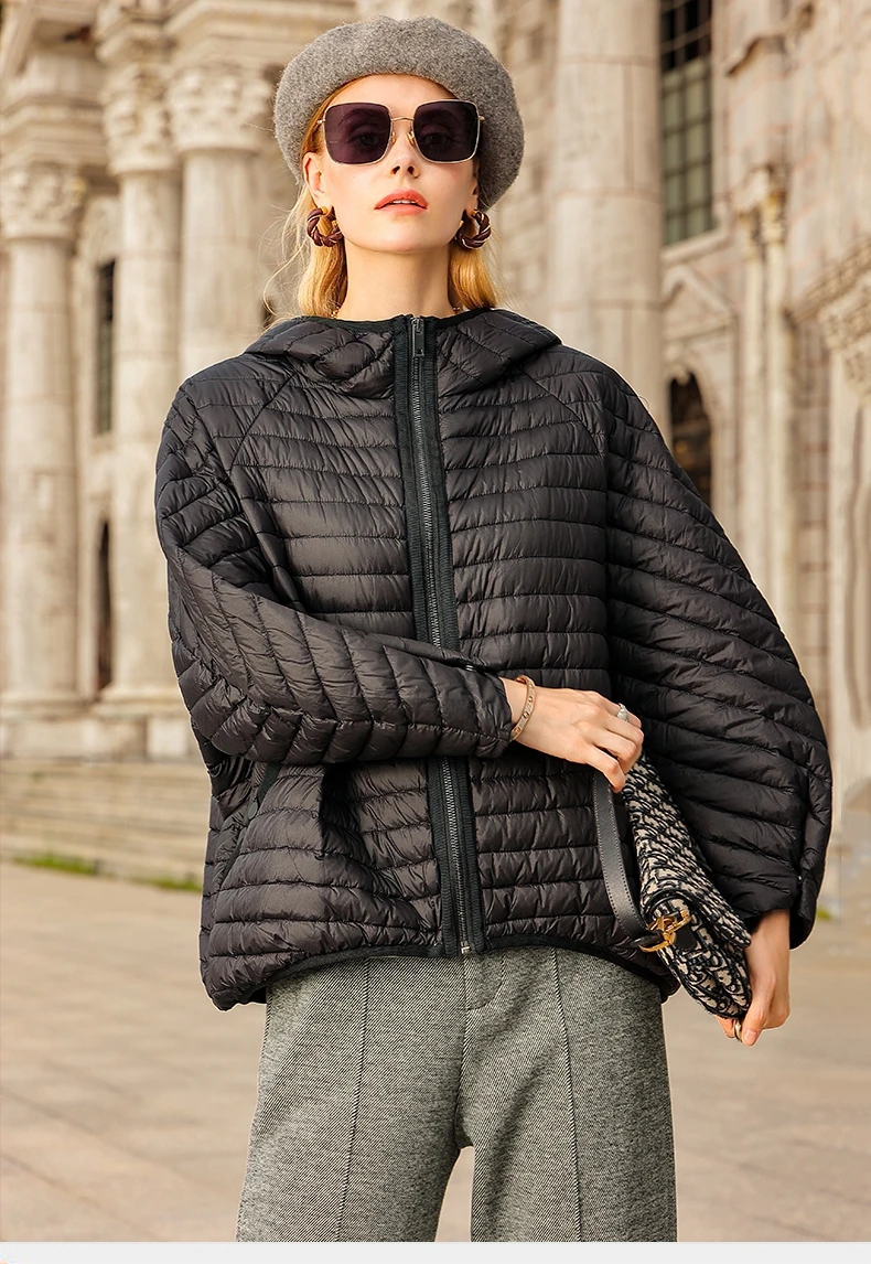 New Winter Short Puffer Jacket Women Ultra Light 90%White Duck Down Coat Loose Female Feather Parka Hooded Outwear 3 Mallzona Sf310fb159d224acb8299e6db9ba021c6S New Winter Short Puffer Jacket Women Ultra Light 90%White Duck Down Coat Loose Female Feather Parka Hooded Outwear Mallzona