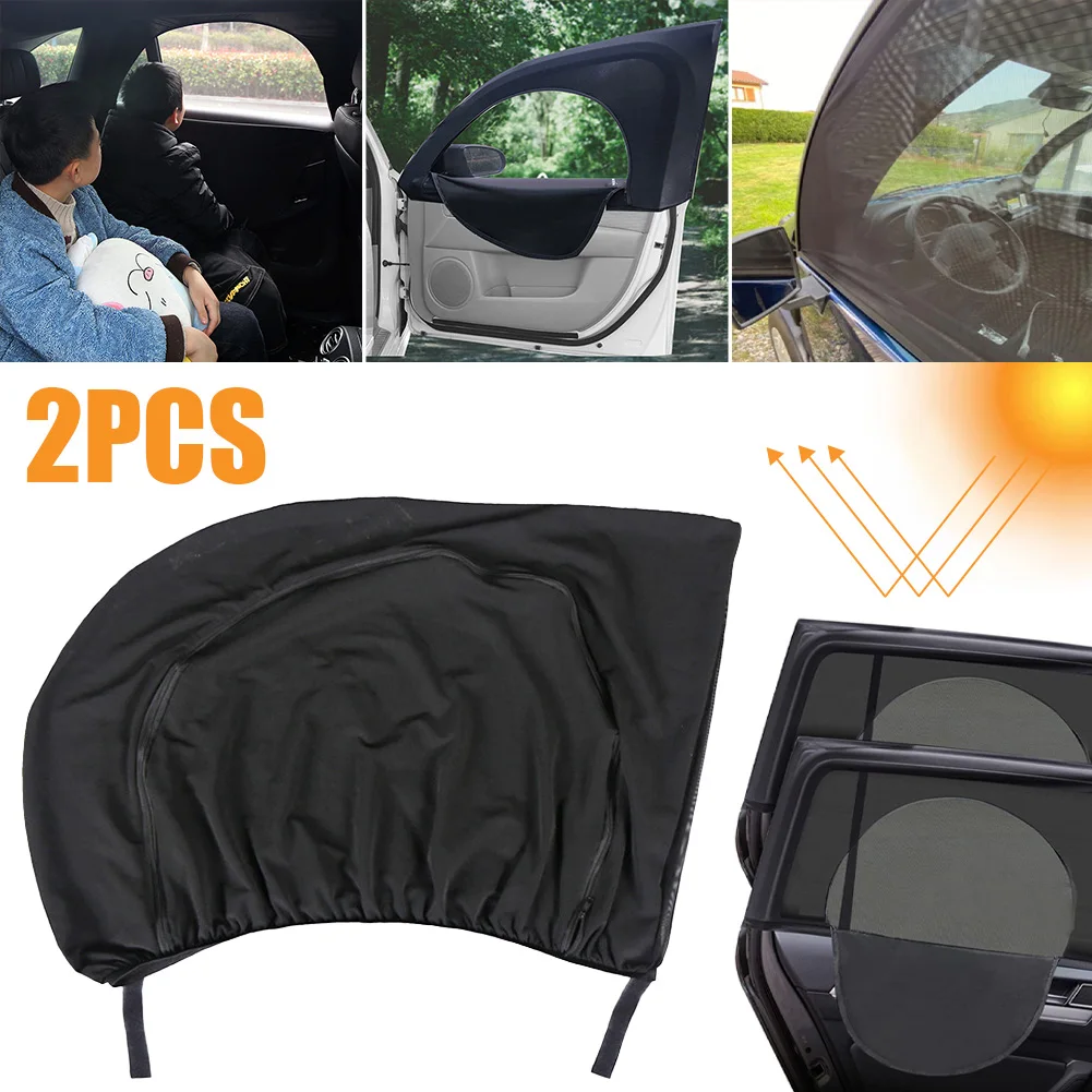 2pcs Car Sun Shade Double Layer Zippered Flexible Mesh UV Protection Front Rear Window Shade Cover Side Wndow Sunshade
2pcs Car Sun Shade Double Layer Zippered Flexible Mesh UV Protection Front Rear Window Shade Cover Side Wndow Sunshade