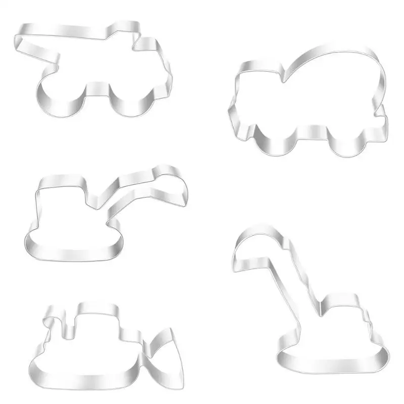 Cookie Cutter Molds 5pcs Stainless Steel Biscuit Mold Fondant Baking Cutters DIY Baking Molds Kitchen Baking Supplies for Bakery
Cookie Cutter Molds 5pcs Stainless Steel Biscuit Mold Fondant Baking Cutters DIY Baking Molds Kitchen Baking Supplies for Bakery