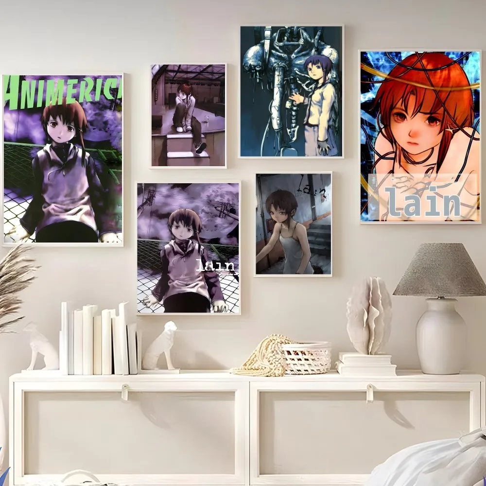 Lain Anime Movie Poster Self-adhesive Art Poster Retro Kraft Paper Sticker DIY Room Bar Cafe Vintage Decorative
Lain Anime Movie Poster Self-adhesive Art Poster Retro Kraft Paper Sticker DIY Room Bar Cafe Vintage Decorative