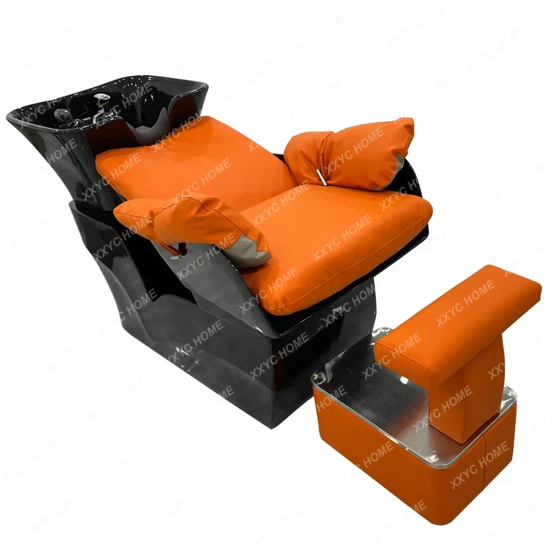 Flushing Bed Hair Saloon Dedicated Lying Half Hairdressing FRP Ceramic Basin Shampoo Chair
Flushing Bed Hair Saloon Dedicated Lying Half Hairdressing FRP Ceramic Basin Shampoo Chair