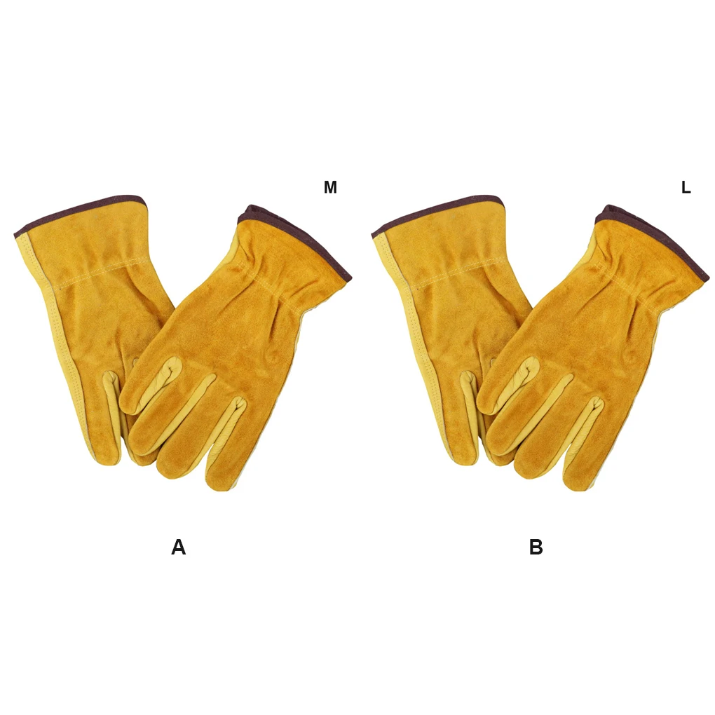 1 Pair Double-layer Leather Portable Glove Camping Fireproof Heat-resistant Welding Gloves Accessory for Outdoor M
1 Pair Double-layer Leather Portable Glove Camping Fireproof Heat-resistant Welding Gloves Accessory for Outdoor M
