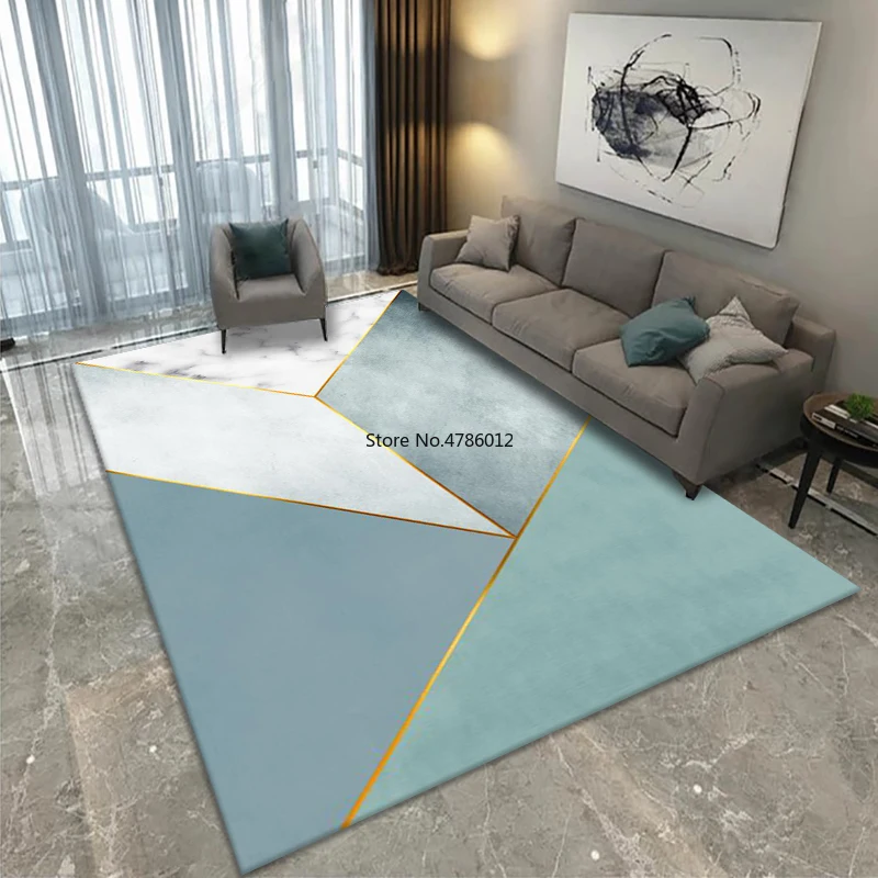 

200X300CM Customizable Living Room Coffee Table Sofa Bedside Bedroom Gold Diamond Velvet Carpet Study Balcony Kitchen Floor Mat