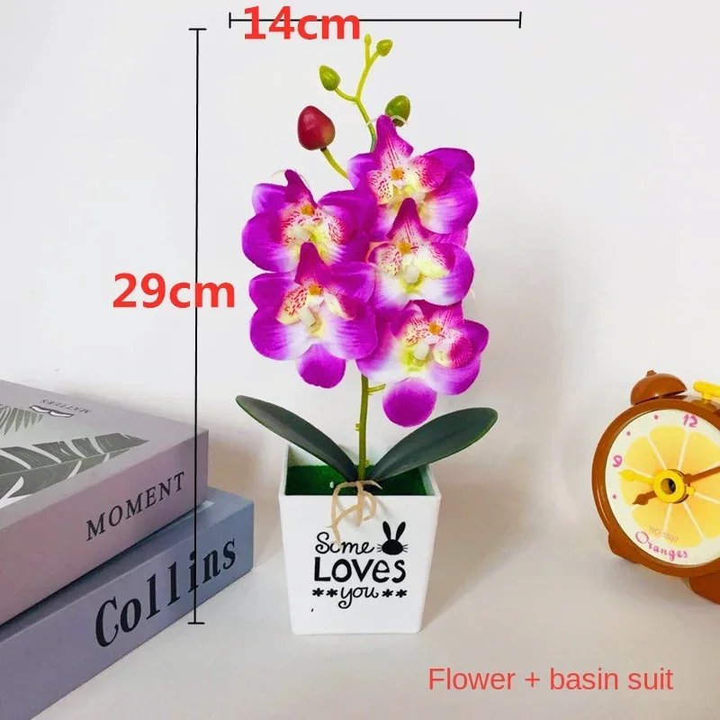Artificial flowers phalaenopsis bonsai, artificial plants fake flower potted plant, home decor wedding decoration
Artificial flowers phalaenopsis bonsai, artificial plants fake flower potted plant, home decor wedding decoration