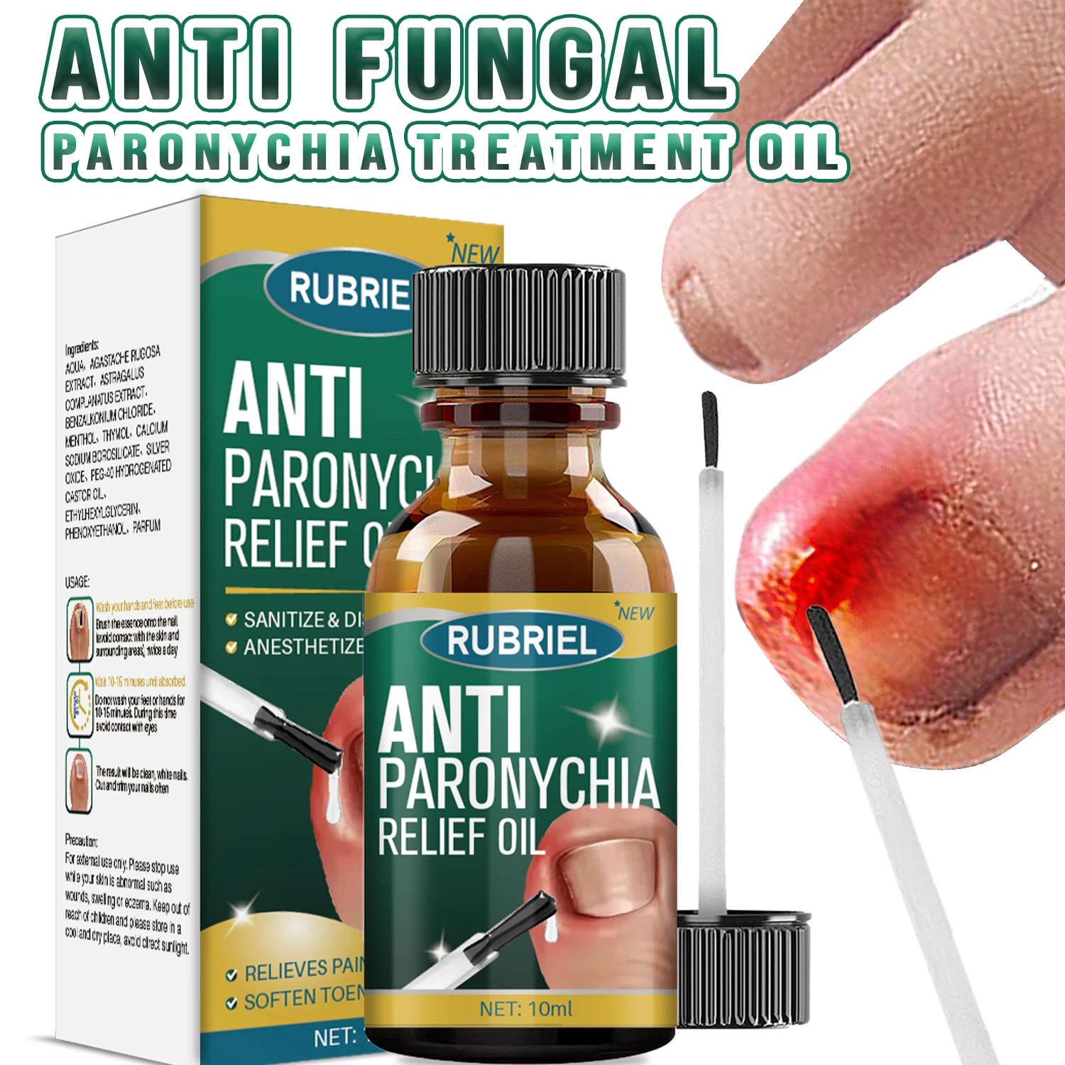 Anti Paronychia Relief Oil Anti Bacteria Anti Inflammation Correction of Nail Growth Pain Relief Fungal Treatment Essence
Anti Paronychia Relief Oil Anti Bacteria Anti Inflammation Correction of Nail Growth Pain Relief Fungal Treatment Essence