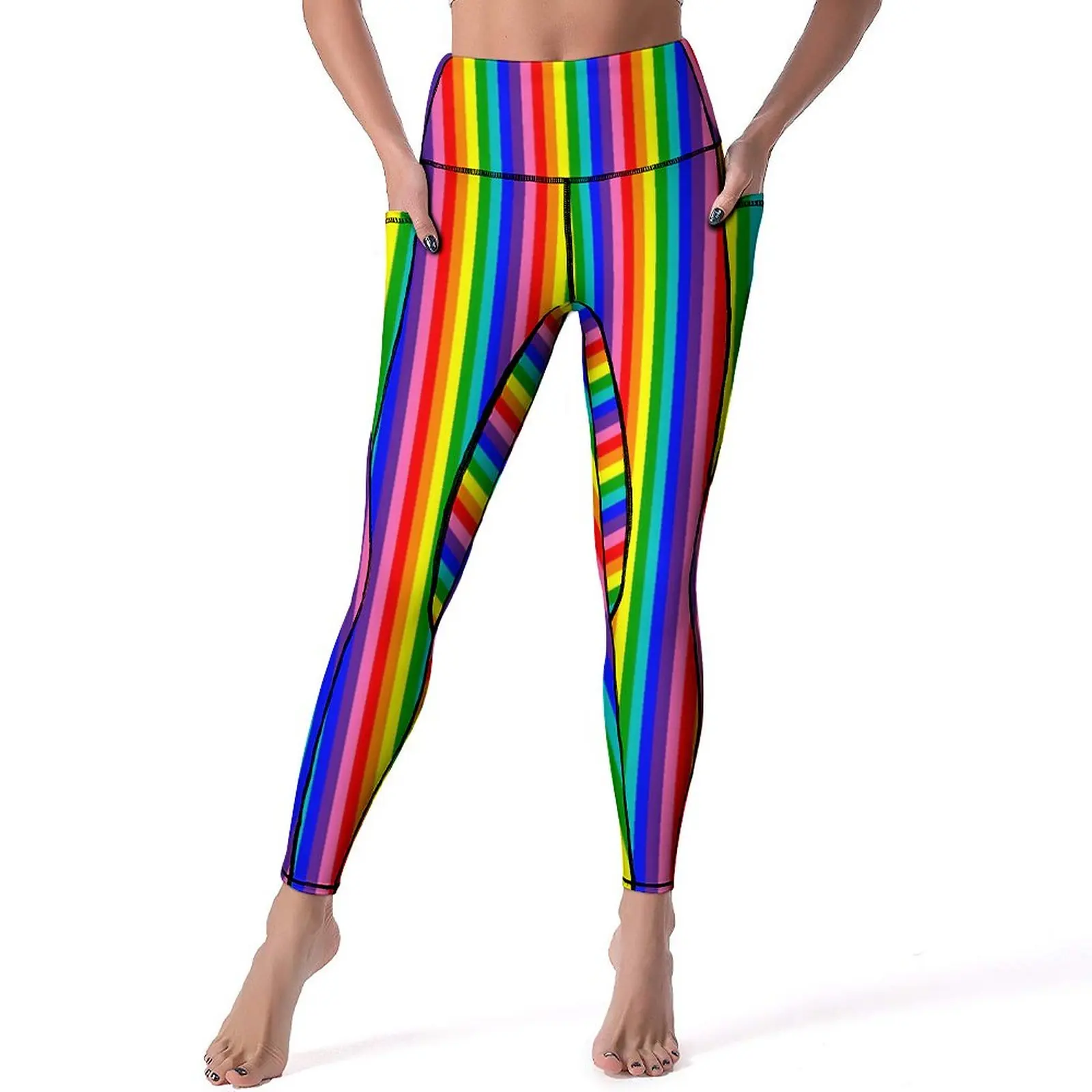 Rainbow Pride Flag Leggings Sexy Vertical Eight Stripe Fitness Running Yoga Pants Push Up Stretch Sports Tights Design Leggins
Rainbow Pride Flag Leggings Sexy Vertical Eight Stripe Fitness Running Yoga Pants Push Up Stretch Sports Tights Design Leggins