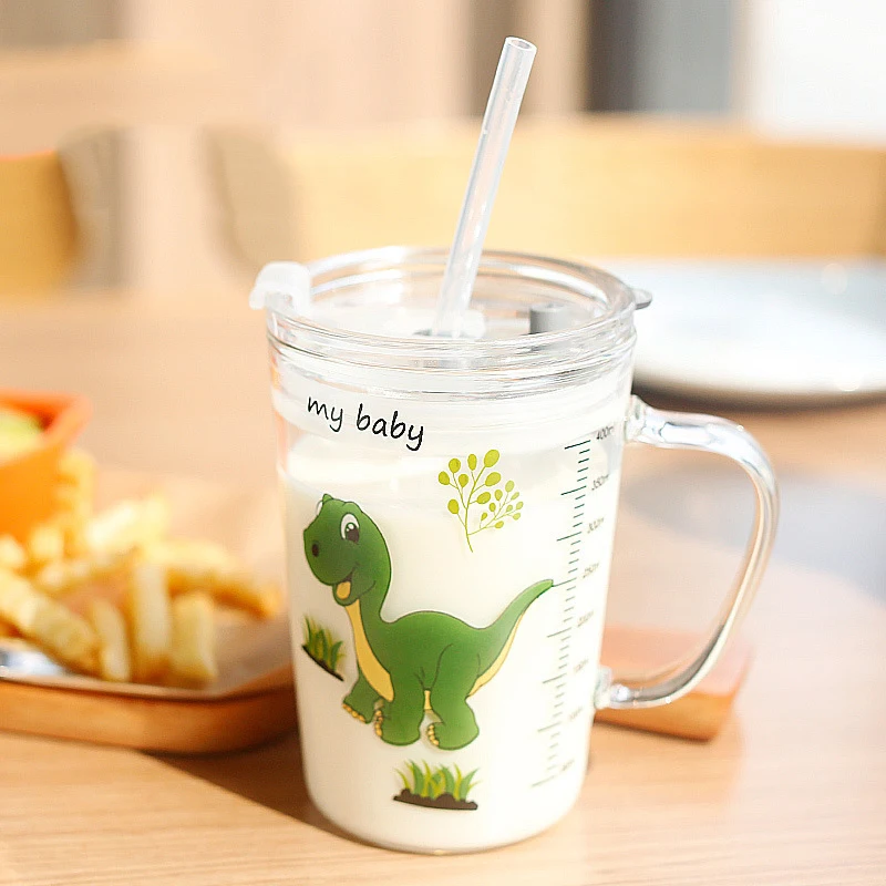 Coffee Cup Children's Milk Cup Glass Home Cartoon Drinking Cup Breakfast Cup Straw Cup 450ml Mugs Child Sippy Cup Drinkware
Coffee Cup Children's Milk Cup Glass Home Cartoon Drinking Cup Breakfast Cup Straw Cup 450ml Mugs Child Sippy Cup Drinkware