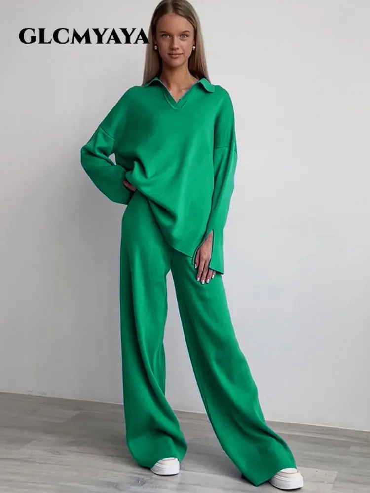 GLCMYAYA Vintage Chic Women's Set Fashion 2022 Autumn Winter Active Two 2 Piece Set Outfit Lapel Collar Top and Loose Pants Suit
GLCMYAYA Vintage Chic Women's Set Fashion 2022 Autumn Winter Active Two 2 Piece Set Outfit Lapel Collar Top and Loose Pants Suit