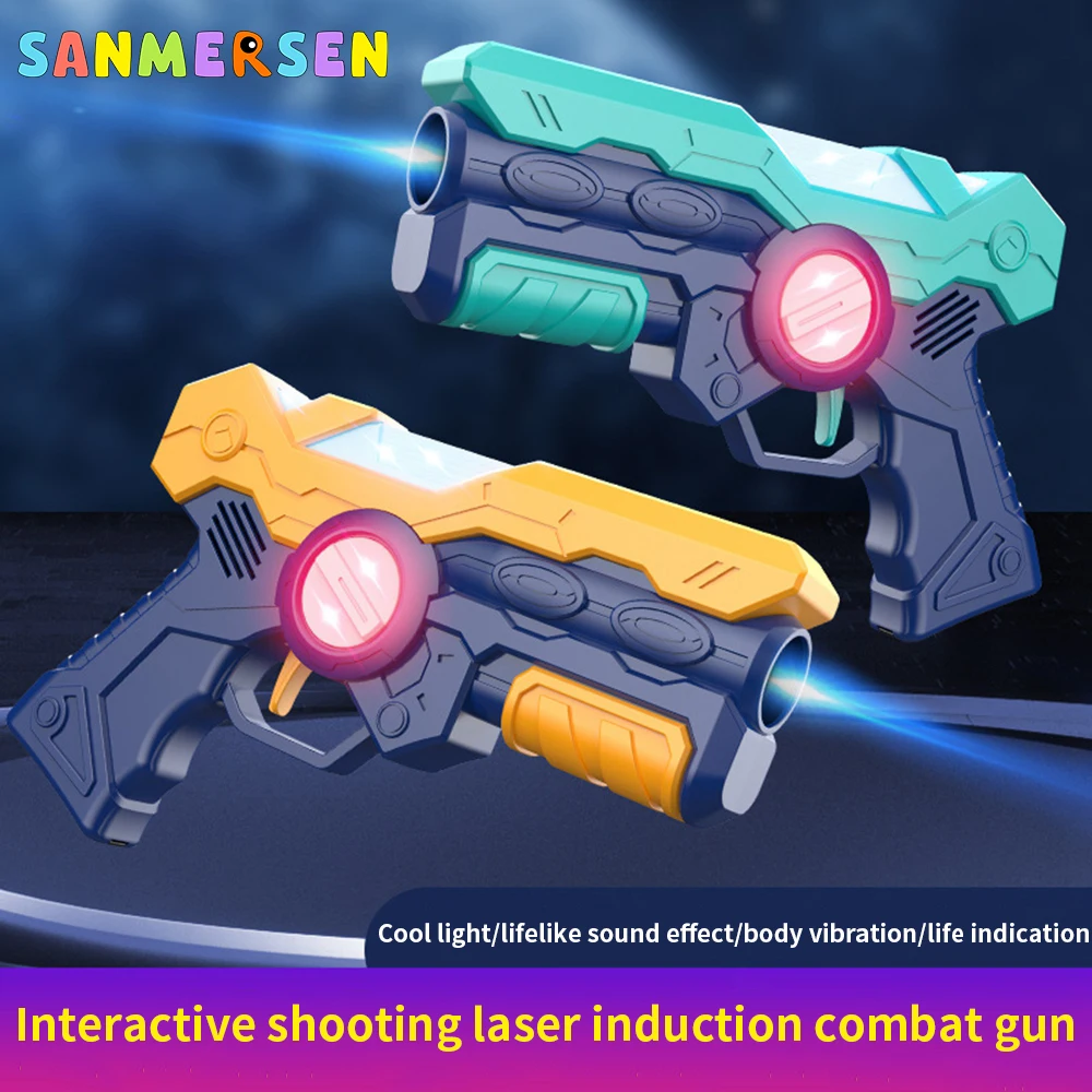 Electric Laser Toy Gun Infrared Induction Laser Tag Blaster Pistol Weapon Multiplayer Battle Shooting Interaction Game for Boys
Electric Laser Toy Gun Infrared Induction Laser Tag Blaster Pistol Weapon Multiplayer Battle Shooting Interaction Game for Boys