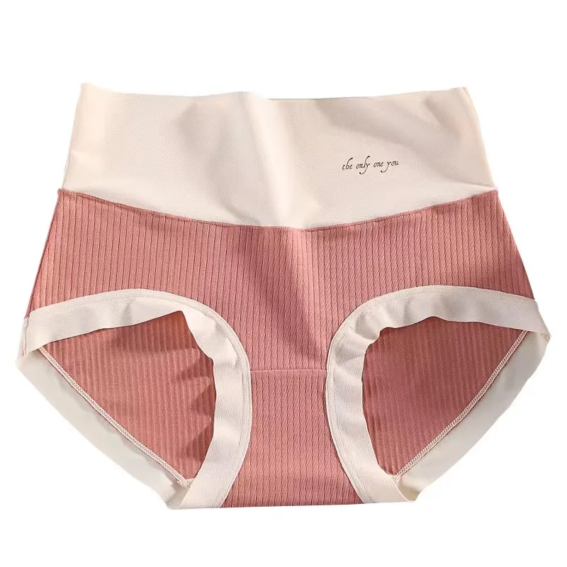 

Sexy Women's Panties High Rise Plus Size Cotton Underwear Briefs Tummy Control Female Comfort Seamless Lingerie Underpants