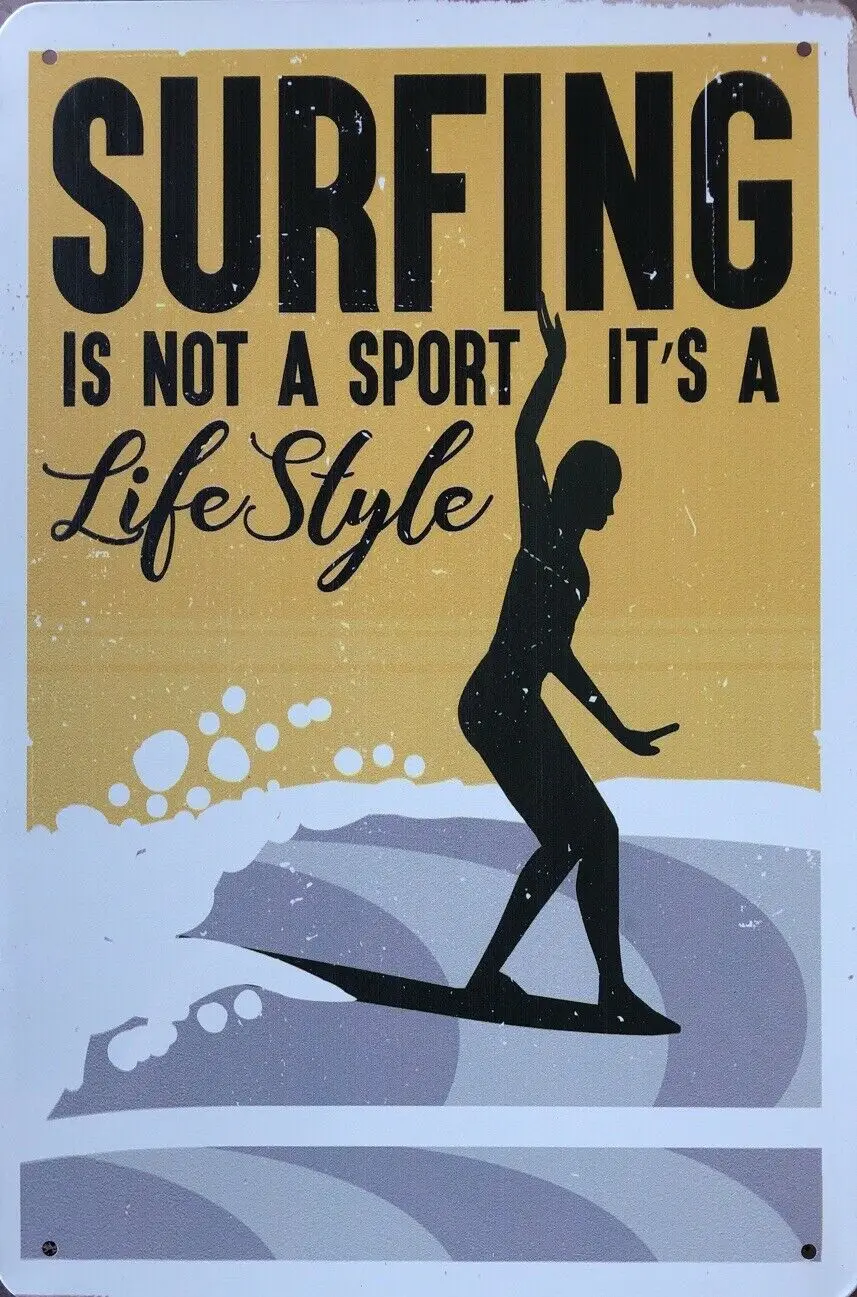 Surfing Vintage Metal Tin Signs Sign Retro Tin Sign for Street Garage Family Cafe Bar Door Wall Decor
Surfing Vintage Metal Tin Signs Sign Retro Tin Sign for Street Garage Family Cafe Bar Door Wall Decor
