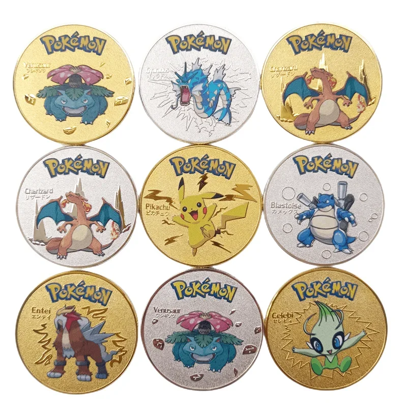 New Charming Pokemon Gold Plated Color 27 Patterns Commemorative Coin Kawaii Pikachu Patterns Collection Anime Perfect Gifts
New Charming Pokemon Gold Plated Color 27 Patterns Commemorative Coin Kawaii Pikachu Patterns Collection Anime Perfect Gifts