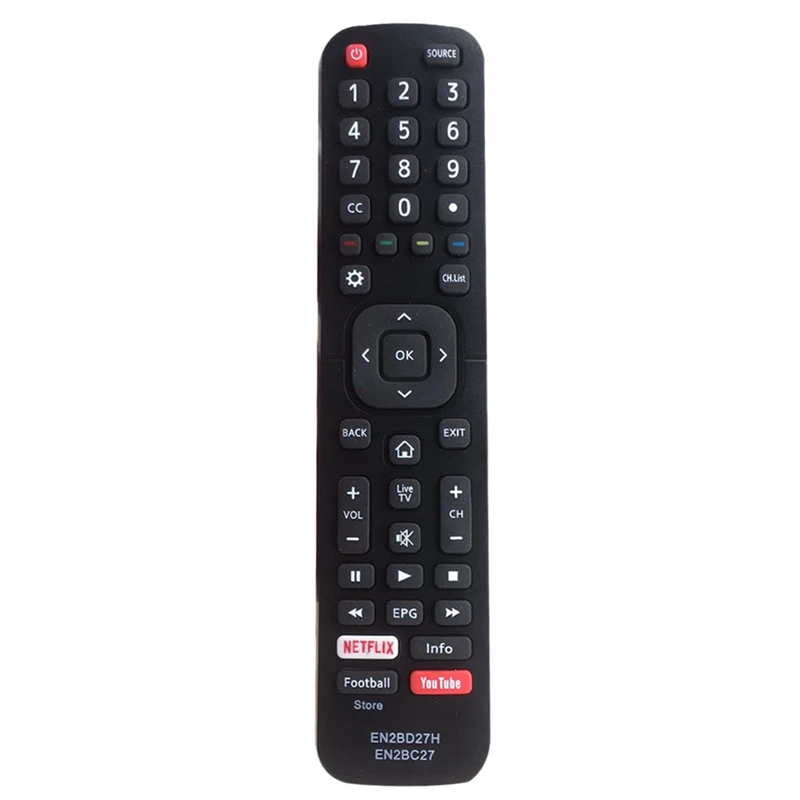 TV Remote Control, For Hisense Intelligent TV Remote Control EN2BC27/EN2BD27H Replace Remote Controls
TV Remote Control, For Hisense Intelligent TV Remote Control EN2BC27/EN2BD27H Replace Remote Controls