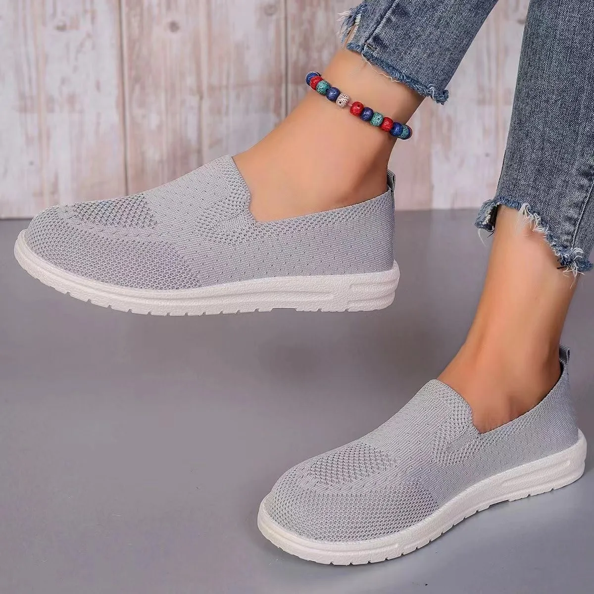 Women Slipper Spring Autumn Solid Color Elastic Fabric Mules Comfortable Soft Bottom Flat Shoe Morning Walk Shoes
Women Slipper Spring Autumn Solid Color Elastic Fabric Mules Comfortable Soft Bottom Flat Shoe Morning Walk Shoes