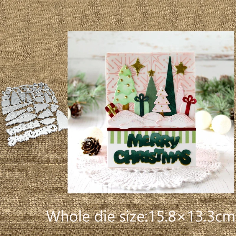 

Металлический трафарет XLDesign для рукоделия, пресс-формы, украшение для рождественской елки, высечки для альбома, бумаги, тиснения для рукоделия