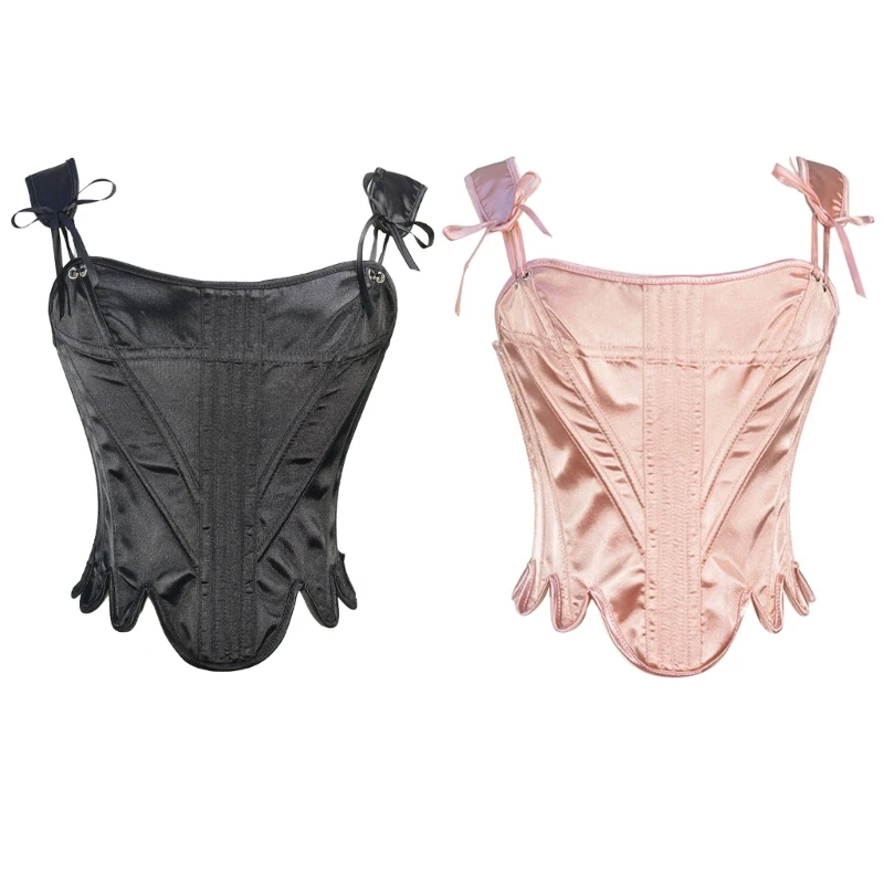 Womens Lace Up Boned Overbust Corset Bustier Lingerie Bodyshaper Top Sexy Clubwear Clothing Tube Tops
Womens Lace Up Boned Overbust Corset Bustier Lingerie Bodyshaper Top Sexy Clubwear Clothing Tube Tops