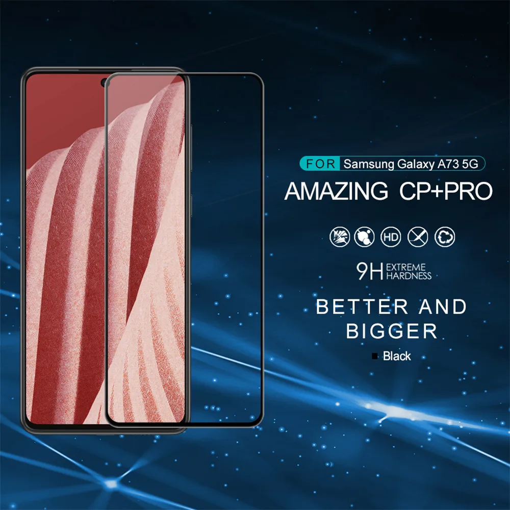 Прозрачная защитная пленка из закаленного стекла для Samsung Galaxy A73 5G NILLKIN с полным покрытием CP + PRO
Прозрачная защитная пленка из закаленного стекла для Samsung Galaxy A73 5G NILLKIN с полным покрытием CP + PRO
