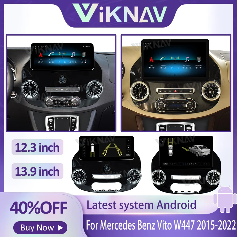Android12 For Mercedes Benz Vito W447 2015-2022 Car Radio 12.3-13.9 inch multimedia player Navigation stereo Google carplay
Android12 For Mercedes Benz Vito W447 2015-2022 Car Radio 12.3-13.9 inch multimedia player Navigation stereo Google carplay